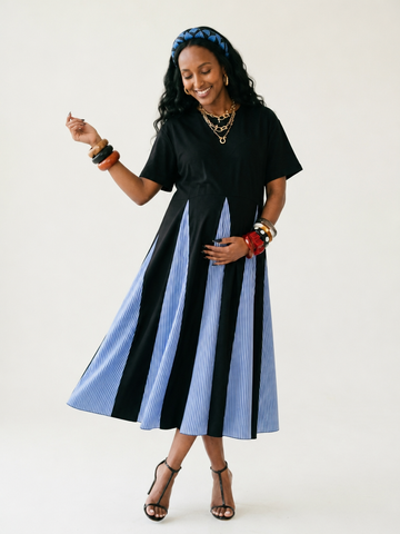 Free Spirit Patchwork Cotton Maxi Dress