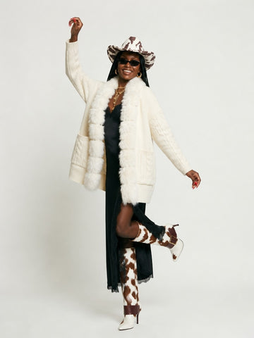 Radiant Fluffy Knit Cardigan