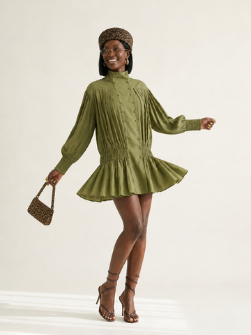 Free Spirit Ruffled Mini Dress