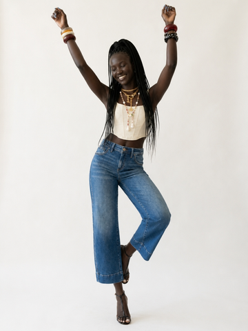 Confident Cropped Denim Jeans