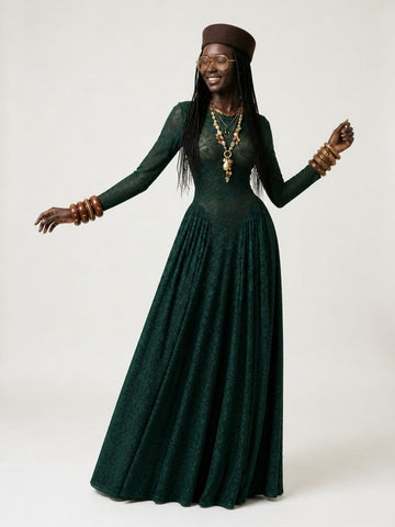 Limitless Striped Knit Maxi Dress