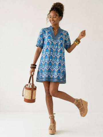 Wanderlust Patterned Mini Dress