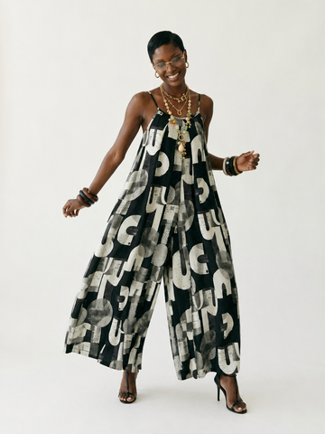 Free Spirit Printed Wide-Leg Jumpsuit