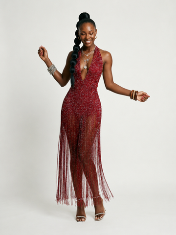 Fierce Rhinestone Mesh Bodysuit