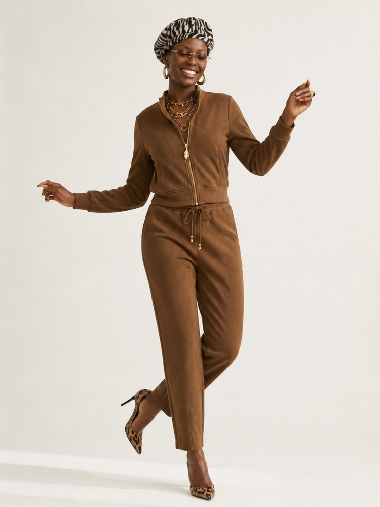 Grounded Drawstring Relaxed Two-Piece Set