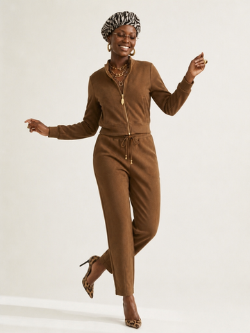 Grounded Drawstring Relaxed Two-Piece Set