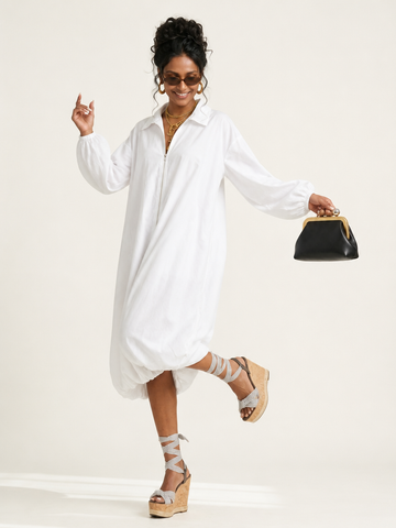 Radiant Loose Lantern Sleeve Dress