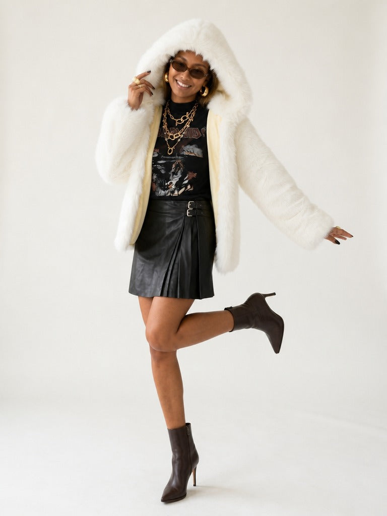 Radiant Oversized Faux Fur Coat