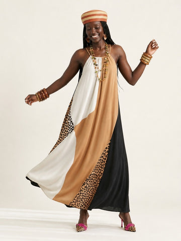 Free Spirit Printed Maxi Dress