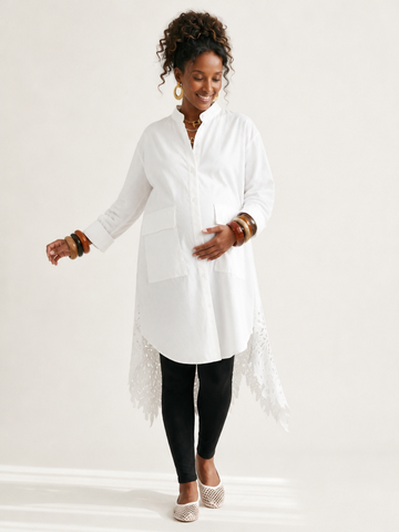 Free Spirit Lace Asymmetrical Blouse