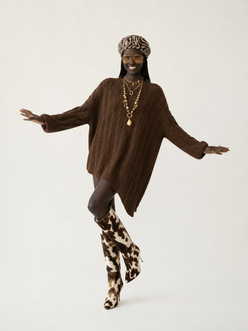 Unique Oversized Knit Pullover