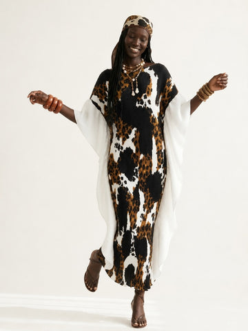 Free Spirit Pleated Maxi Kaftan