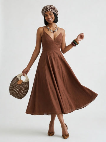 Ethereal A-Line Midi Dress