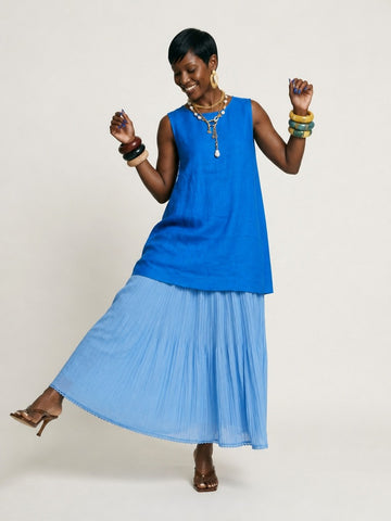 Elegant Pleated Minimalist Two-Piece Set