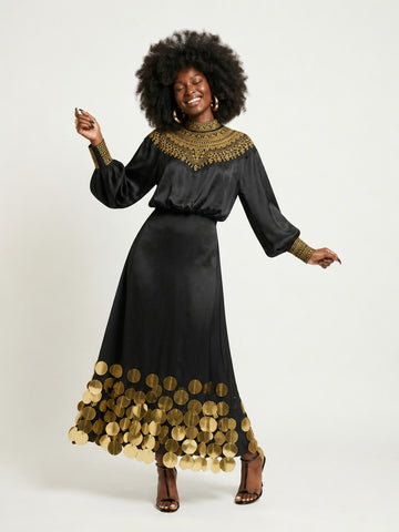 Divine Sequin Embroidered Two-Piece Set