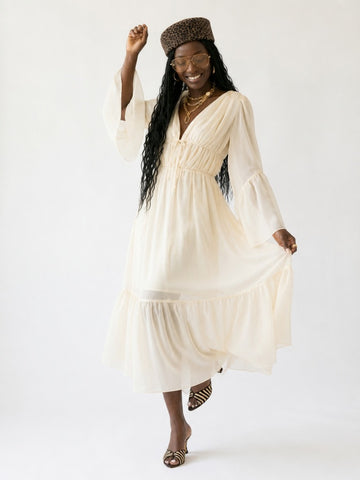 Free Spirit Ruffled Maxi Dress