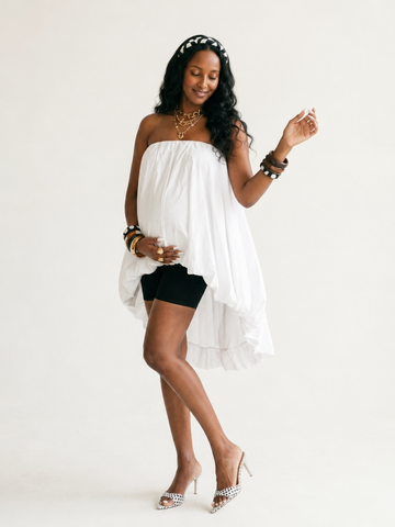 Liberated Strapless Sleeveless Mini Dress
