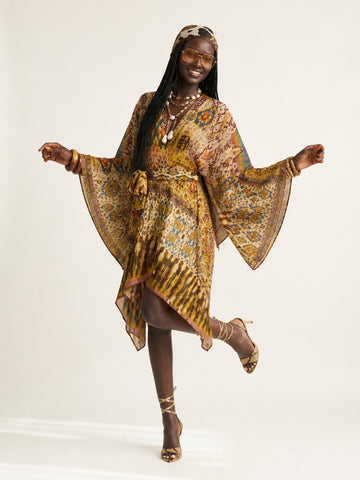 Wanderlust Floral Asymmetrical Kimono