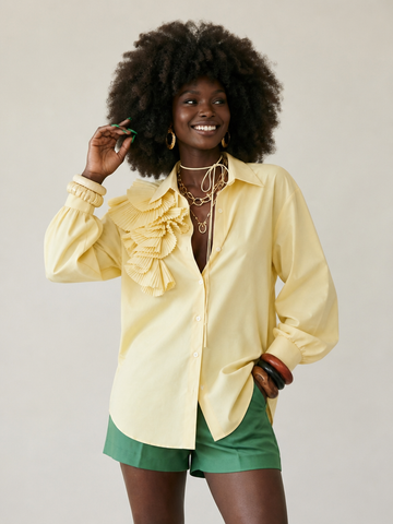Audacious Ruffled Button-Up Shirt