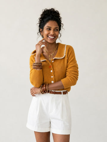 Ethereal Embroidered Knit Cardigan