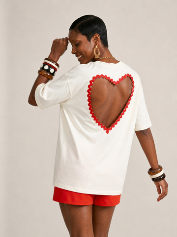 Audacious Cutout Heart T-shirt