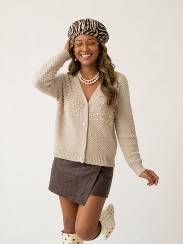 Divine Pearl Knit Cardigan