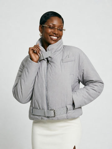 Audacious Belted Puffer Jacket
