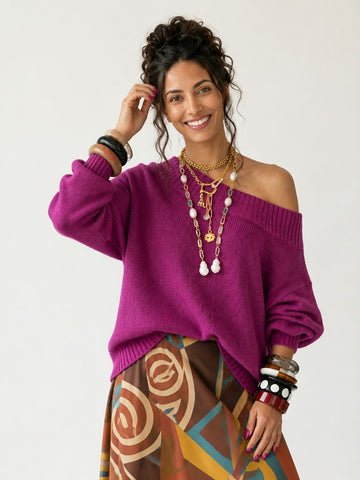 Vivacious Loose Knit Sweater