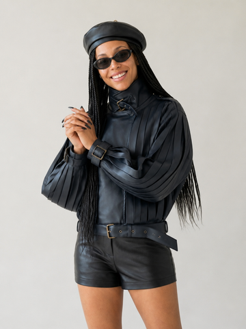 Audacious Tasseled Leather Jacket