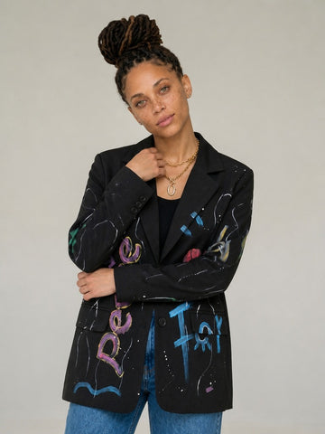 Audacious Graffiti Loose Blazer