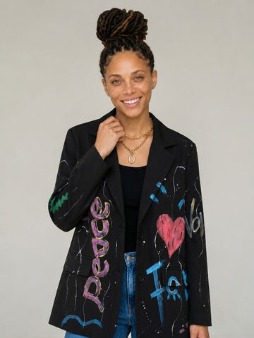 Audacious Graffiti Loose Blazer