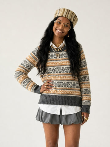 Wanderlust Fair Isle Knitted Sweater