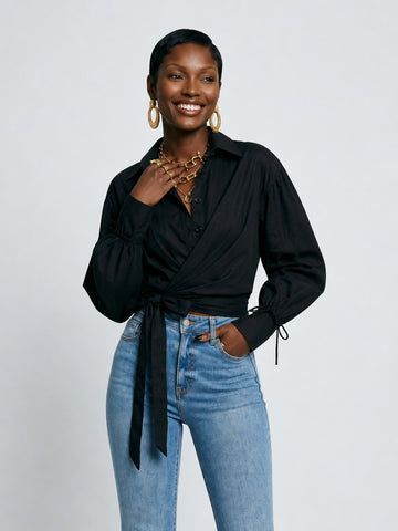Sovereign Spliced Wrap Maxi Dress