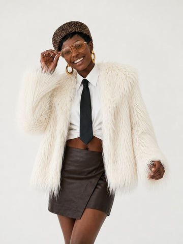 Fierce Shaggy Faux Fur Coat