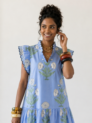 Free Spirit Floral Ruffled Dress