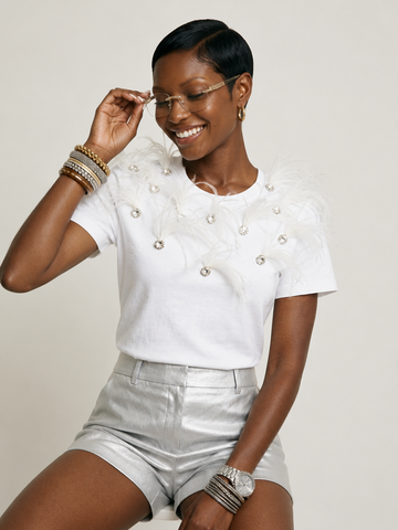 Radiant Feather Diamond T-Shirt