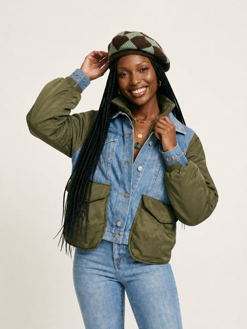 Audacious Denim Patchwork Jacket