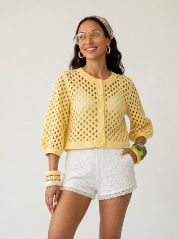 Radiant Beaded Knitted Cardigan