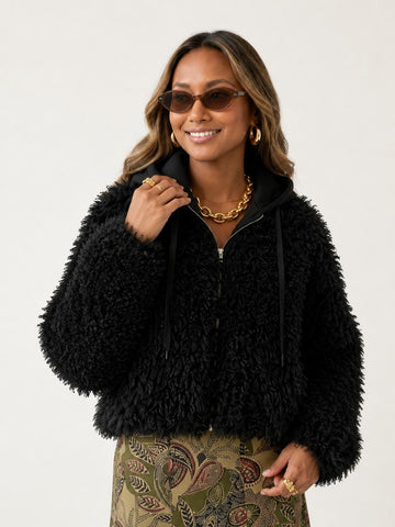 Fierce Oversized Faux Fur Jacket