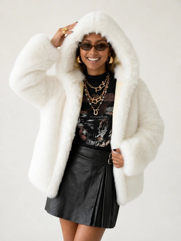 Radiant Oversized Faux Fur Coat