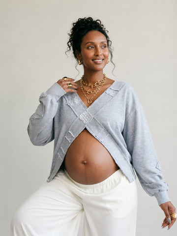 Free Spirit Crochet French Terry Top