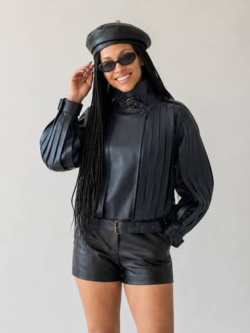 Audacious Tasseled Leather Jacket