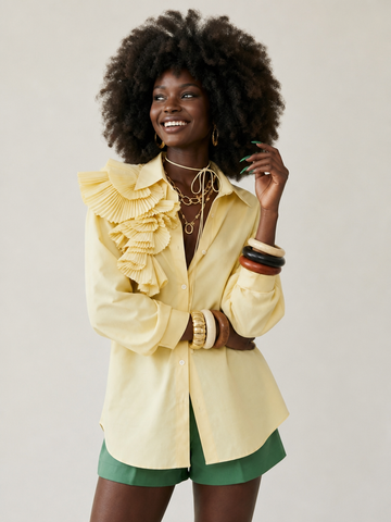 Audacious Ruffled Button-Up Shirt