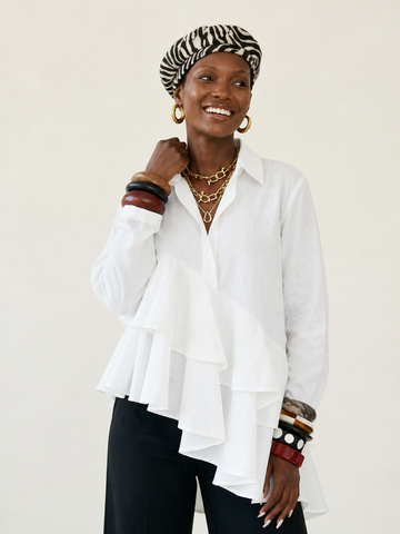 Sovereign Ruffled Loose Blouse