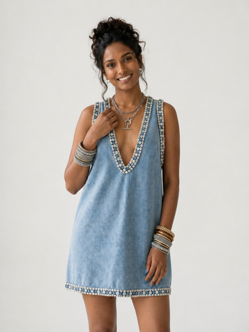 Final Sale Denim Mini Dress
