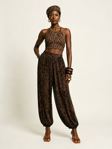 Final Sale Leopard Lantern Pants