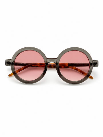 Vibrant Gradient Round Sunglasses