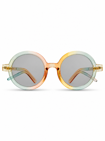 Vibrant Gradient Round Sunglasses