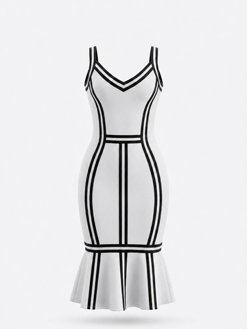 Onyx Ruffle Edge Dress