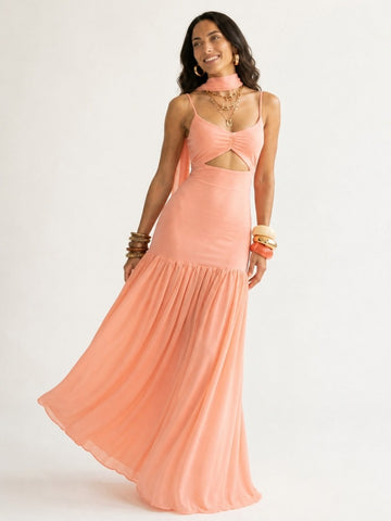 Radiant Ruched Maxi Dress